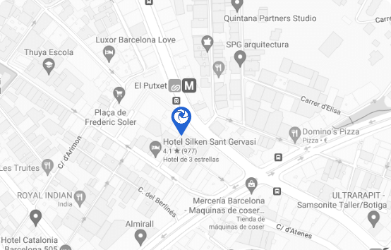 Mapa oficina en Barcelona